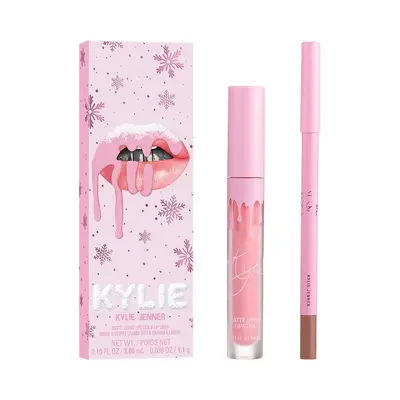 KYLIE COSMETICS Winter Kissed Matte Lip Kit Kylie Cosmetics — embalagem e produto