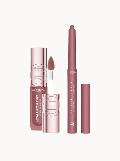 L'oreal Paris Blurfiller & Hyaluron Tint Lip Kit (Various Shades) L'Oréal Paris — textura e acabamento
