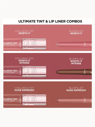 L'oreal Paris Blurfiller & Hyaluron Tint Lip Kit (Various Shades) L'Oréal Paris — detalhe 3