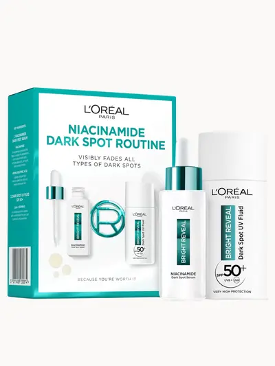 L'Oréal Paris Bright Reveal Niacinamide Dark Spot Set with Serum and UV Fluid SPF50 L'Oréal Paris — textura e acabamento