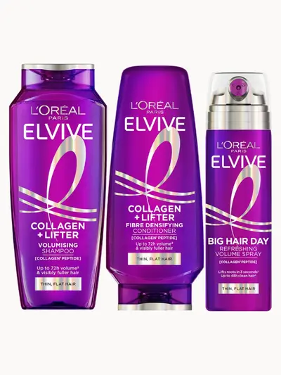 L'Oréal Paris Elvive Collagen Lifter Volumising 3-Step Bundle L'Oréal Paris — textura e acabamento
