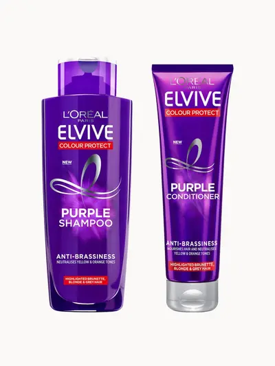 L'Oréal Paris Elvive Colour Protect Anti-Brassiness Purple Shampoo and Conditioner Set — detalhe 81