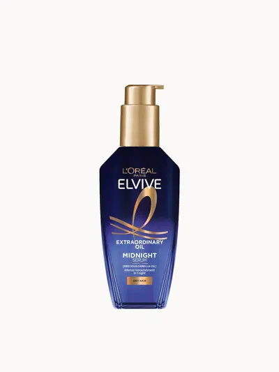 L'Oréal Paris Elvive Extraordinary Oil Midnight Renourishing Hair Treatment Serum for Dry Hair 100ml
