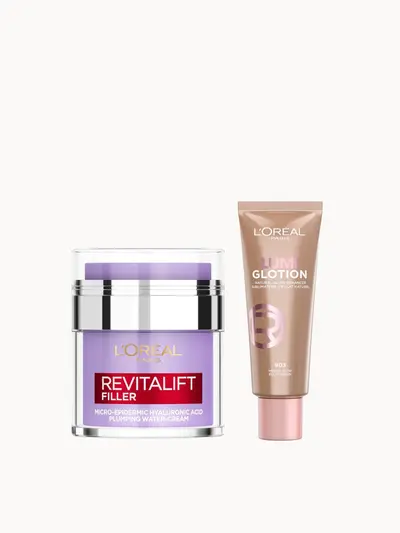 L'Oréal Paris Hyaluronic Filler Water Cream & Lumi Glotion Bundle (Various Shades) L'Oréal Paris — detalhe 3
