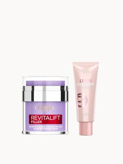 L'Oréal Paris Hyaluronic Filler Water Cream & Lumi Glotion Bundle (Various Shades) L'Oréal Paris — detalhe 5