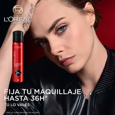 L’Oréal Paris Infaillible 36h Setting Spray L'Oréal Paris — textura e acabamento