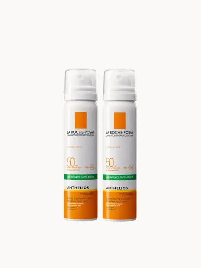 La Roche-Posay Anthelios Anti-Shine Sun Protection Invisible SPF50+ Face Mist 75ml Duo La Roche-Posay — embalagem e produto