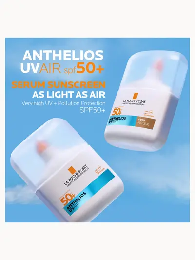 La Roche Posay Anthelios UVAIR Serum Sunscreen SPF50+ Light with Hyaluronic Acid, Niacinamide & Vitamin E, For all skin types, 50ml La Roche-Posay — detalhe 3