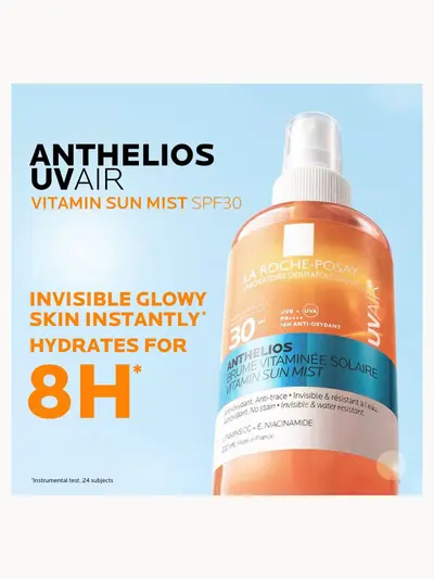 La Roche Posay Anthelios UVAIR Vitamin Sun Mist SPF30, High UV Protection, With Vitamin E & Hyaluronic Acid,200ml La Roche-Posay — detalhe 4