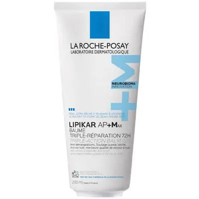 La Roche-Posay LIPIKAR AP+Max Triple-Action Balm for Ultra-Dry to Atopic Eczema-Prone Skin 400ml La Roche-Posay — embalagem e produto