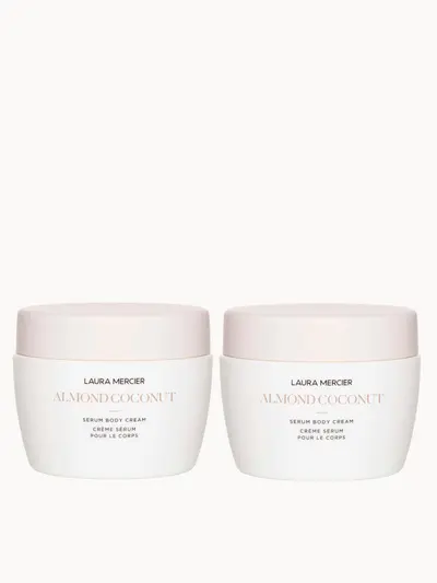 Laura Mercier Almond Coconut Serum Body Cream Duo Laura Mercier — embalagem e produto