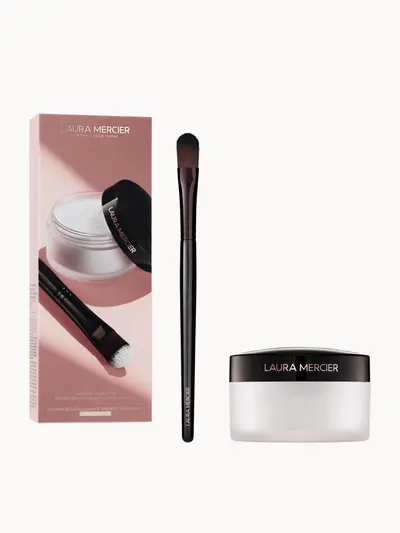 Laura Mercier Awaken Your Eyes Secret Brightening Powder + Brush 4g Laura Mercier — textura e acabamento
