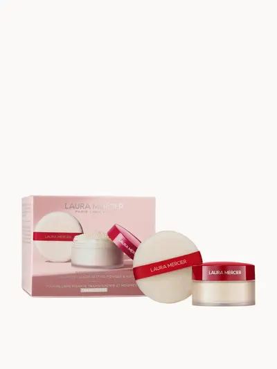 Laura Mercier The Finishing Touch Translucent Loose Setting Powder & Puff - Translucent 29g Laura Mercier — embalagem e produto