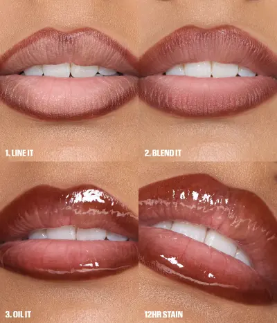Makeout Sesh Lip Duo Peachy Nudes Huda Beauty — detalhe 6