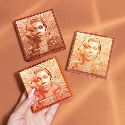 Mini Glow Obsessions Highlighter Face Palette Huda Beauty — detalhe 3
