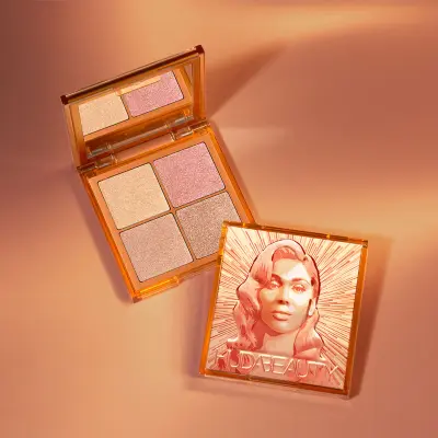 Mini Glow Obsessions Highlighter Face Palette Huda Beauty — detalhe 5