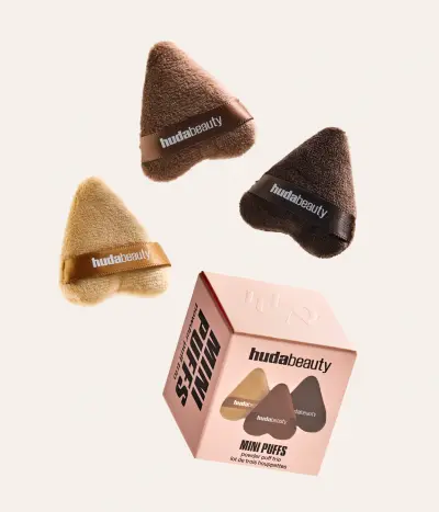 Mini Puffs Powder Puff Trio Huda Beauty — detalhe 4