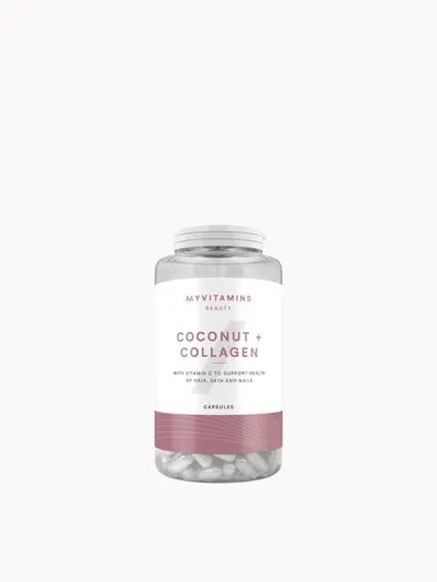 Myvitamins Coconut and Collagen Myvitamins — embalagem e produto