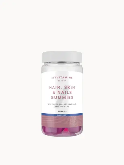 Myvitamins Hair Skin and Nails Gummies Myvitamins — textura e acabamento