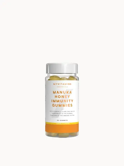 Myvitamins Manuka Honey Immunity Gummies Myvitamins — embalagem e produto