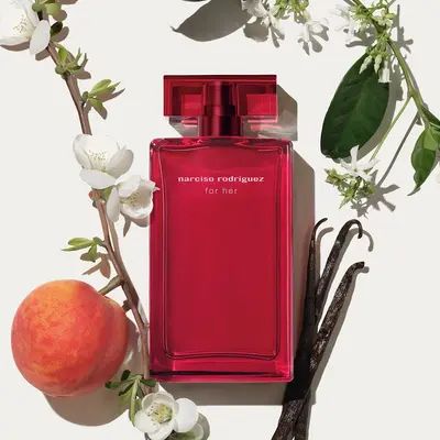 Narciso Rodriguez for her Intense Eau de Parfum Narciso Rodriguez — textura e acabamento