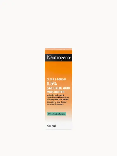 Neutrogena Clear & Defend Oil Free Moisturiser Neutrogena — embalagem e produto