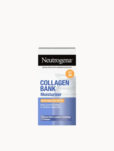 Neutrogena Collagen Bank SPF30 Moisturiser 50ml Neutrogena — embalagem e produto