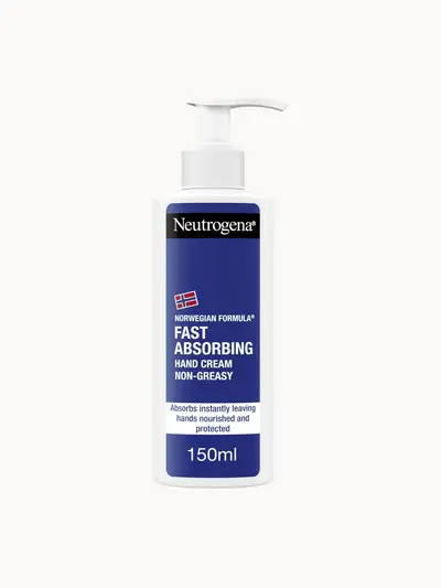 Neutrogena Norwegian Forumla Fast Absorbing Hand Cream 150ml Neutrogena — textura e acabamento