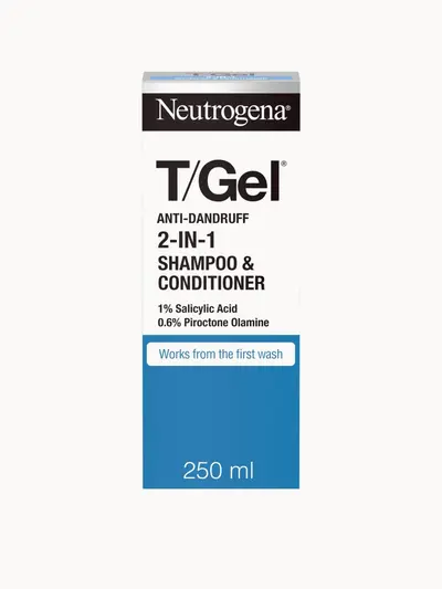 NEUTROGENA T/Gel 2-in-1 Anti-Dandruff Shampoo & Conditioner 250ml Neutrogena — textura e acabamento