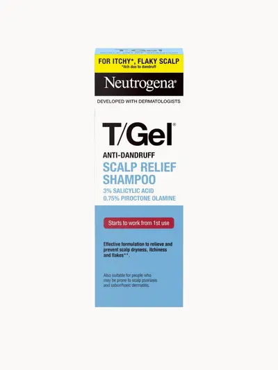 Neutrogena T/Gel Anti-Dandruff Scalp Relief Shampoo 250ml Neutrogena — textura e acabamento