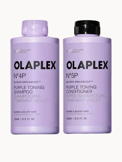 Olaplex No. 4P Shampoo & 5P Conditioner Blonde Bundle 250ml Olaplex — embalagem e produto