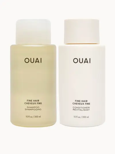 OUAI Fine Hair Bundle OUAI — embalagem e produto