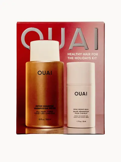 OUAI Healthy Hair For The Holidays Kit (Worth £60) OUAI — embalagem e produto