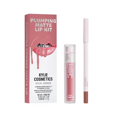 Plumping Matte Lip Kit Kylie Cosmetics — textura e acabamento