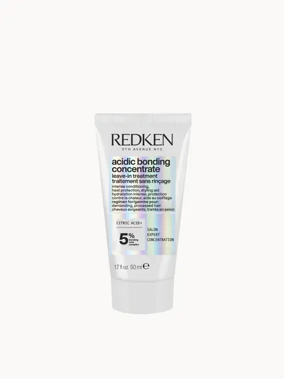 Redken Acidic Bonding Concentrate Leave In Treatment, Bond Repair for Damaged Hair with Heat Protection 50ml