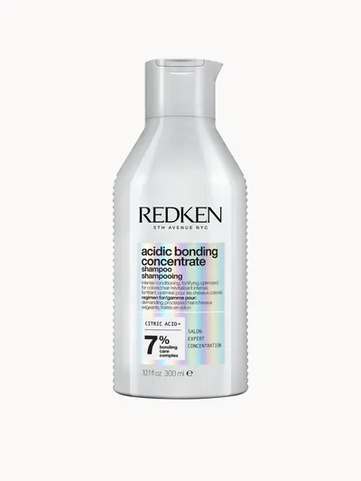 Redken Acidic Bonding Concentrate Shampoo, Bond Repair for Damaged Hair, Sulphate Free for Gentle Cleansing 300ml