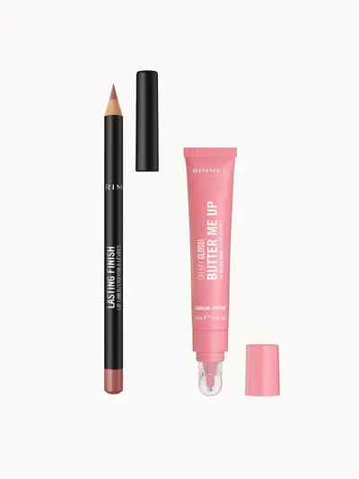 Rimmel Butter Me Up & Lasting Finish Lip Bundle (Various Shades) Rimmel London — textura e acabamento