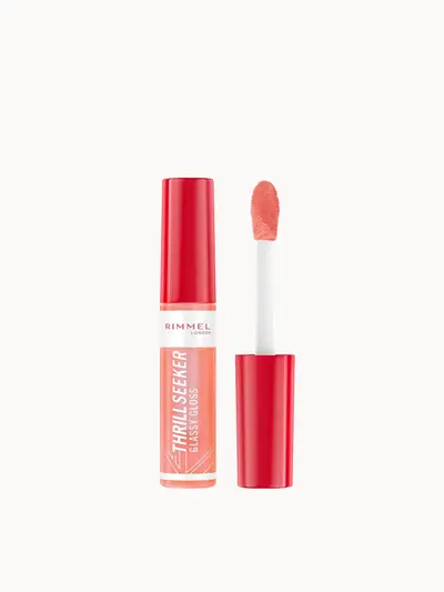 Rimmel London Thrill Seeker Glassy Lip Gloss 10ml (Various Shades) Rimmel London — embalagem e produto