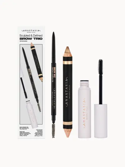 Sculpted & Defined Brow Trio Anastasia Beverly Hills — embalagem e produto