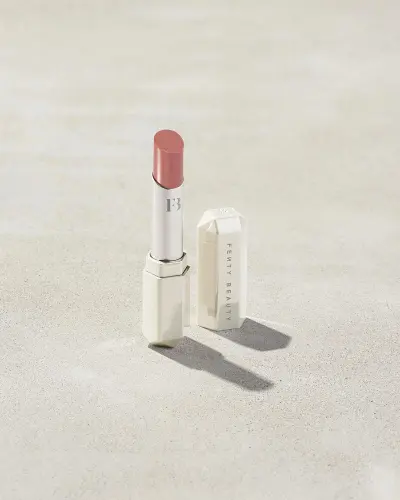 Slip Shine Sheer Shiny Lipstick Fenty Beauty — embalagem e produto