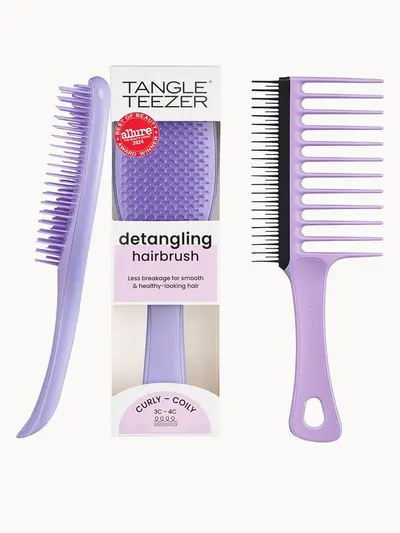 Tangle Teezer Curly Hair Care Bundle Tangle Teezer — embalagem e produto