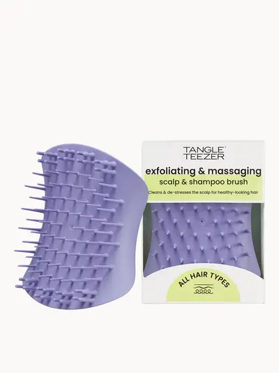 Tangle Teezer The Scalp Exfoliator and Massager - Lavender Lite Tangle Teezer — embalagem e produto