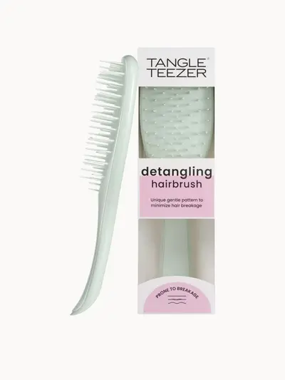 Tangle Teezer The Ultimate Detangler Extra Gentle Eucalyptus Green Tangle Teezer — textura e acabamento