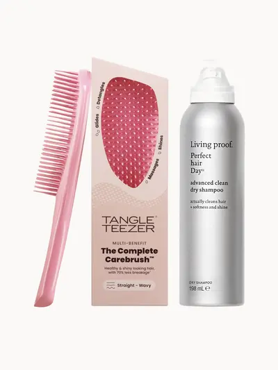 Tangle Teezer x Living Proof - The Perfect Hair Day Bundle Tangle Teezer — textura e acabamento