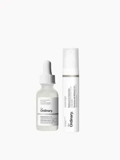 The Ordinary Hydrating & Resurfacing Serum and Retinal Night Duo The Ordinary — textura e acabamento