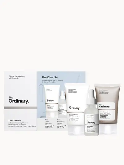 The Ordinary The Clear Set for Blemish-Prone Skin with Salicylic Acid (Worth £17.60) The Ordinary — textura e acabamento
