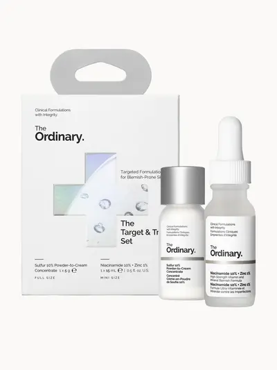 The Ordinary The Target & Treat Set The Ordinary — embalagem e produto