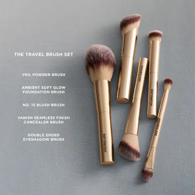 The Travel Brush Set Hourglass — textura e acabamento
