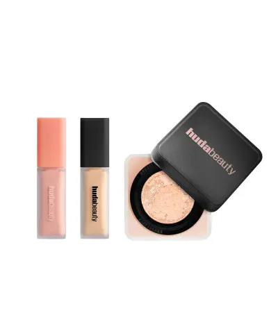 The Under Eye Routine Kit Huda Beauty — textura e acabamento