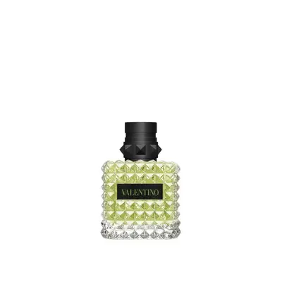 Valentino Born In Roma Donna Green Stravaganza Body Mist — embalagem e produto